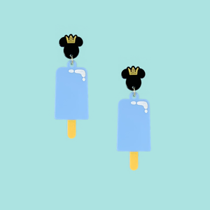 Kingdom Hearts Sea Salt Ice Cream Laser Cut Earrings Kingdom Hearts Sea Salt Ice Cream Laser Cut Earrings