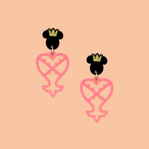 Kingdom Hearts Heartless Petite Laser Cut Earrings Kingdom Hearts Heartless Petite Laser Cut Earrings