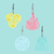 Avatar Airbender Element Laser Cut Acrylic Earrings