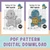 #007 Squirtle - Large Cross Stitch Digital PDF Download Pattern