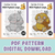 #054 Psyduck - Large Cross Stitch Digital PDF Download Pattern
