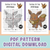 #133 Eevee - Large Cross Stitch Digital PDF Download Pattern