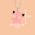 Jigglypuff Laser Cut Acrylic Necklace