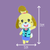 Animal Crossing Isabelle Mega Laser Cut Acrylic Brooch
