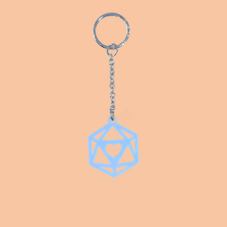 D&D D20 Keychain