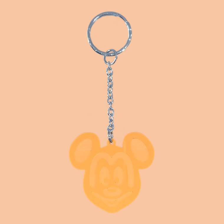 Disney Park Snacks Mickey Waffle Keychain