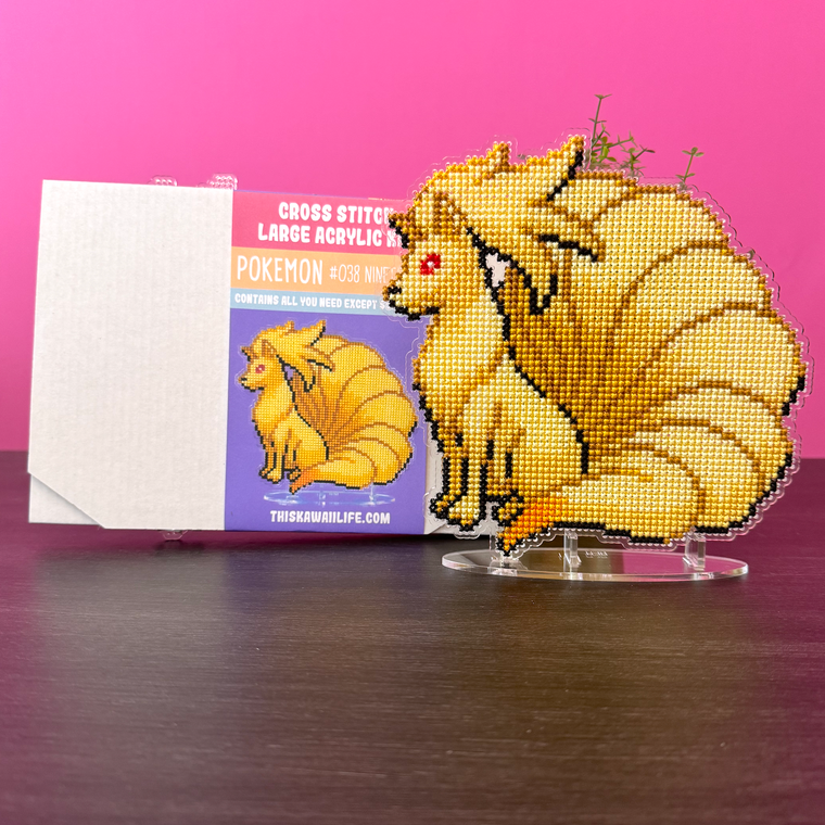 #038 Ninetales - Large Cross Stitch Acrylic Kit