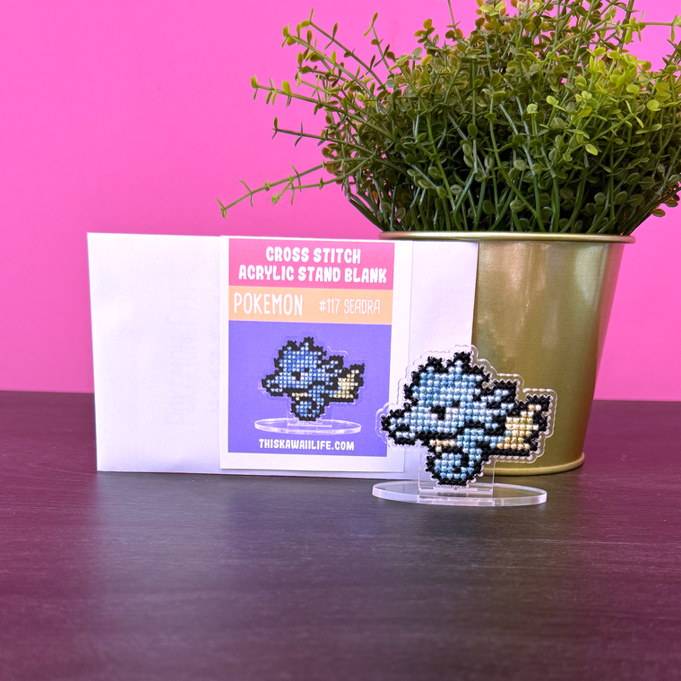 #117 Seadra - Cross Stitch Acrylic Display Stand Blank
