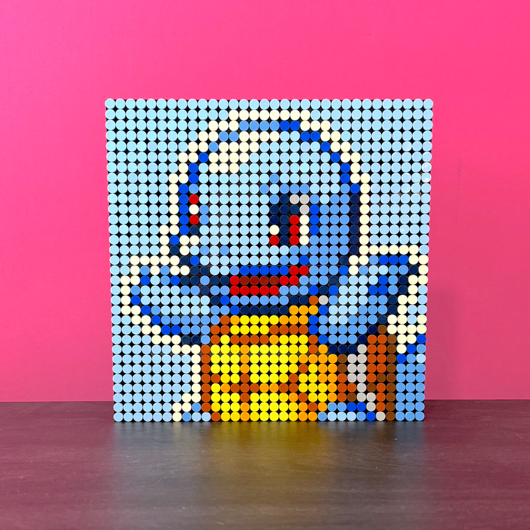 #007 Squirtle 32x32 Full Colour Building Block Art Kit