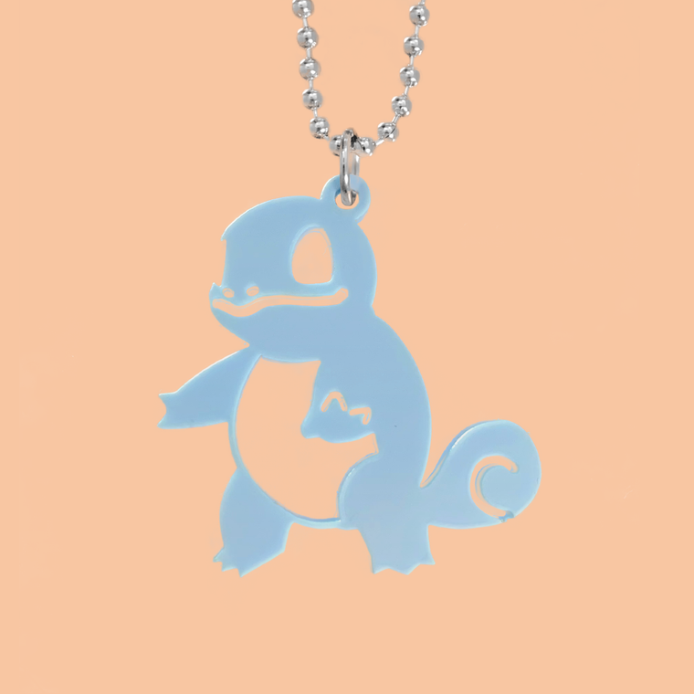 Squirtle Laser Cut Acrylic Necklace