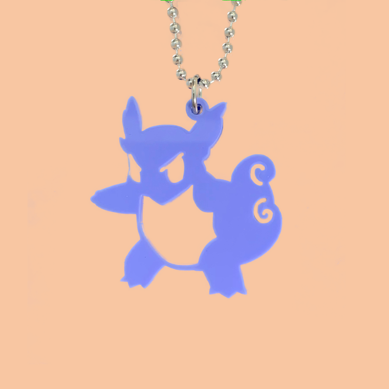 Wartortle Laser Cut Acrylic Necklace