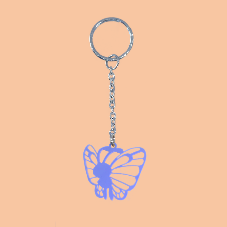 Butterfree Laser Cut Acrylic Keyring