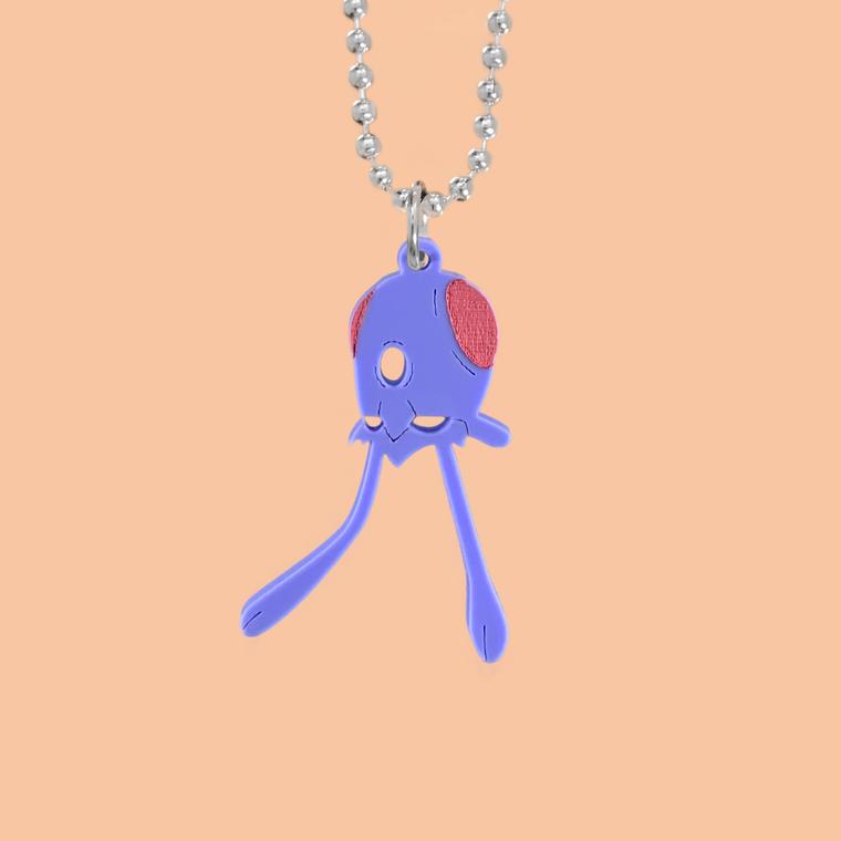 Tentacool Laser Cut Acrylic Necklace