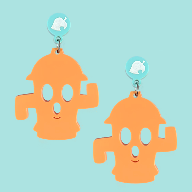Animal Crossing Gyroid Laser Cut Earrings