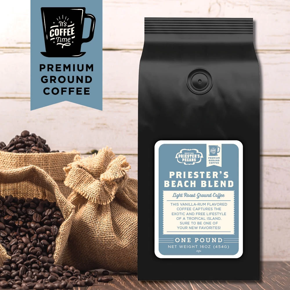 Beach Blend Coffee - 1 lb Ground | Country Store | Priester's Pecans