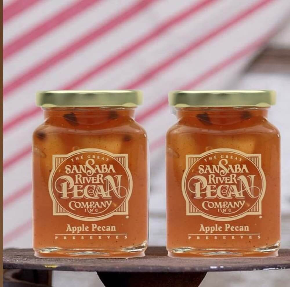 San Saba River Apple Pecan Preserves | Priester's Pecans