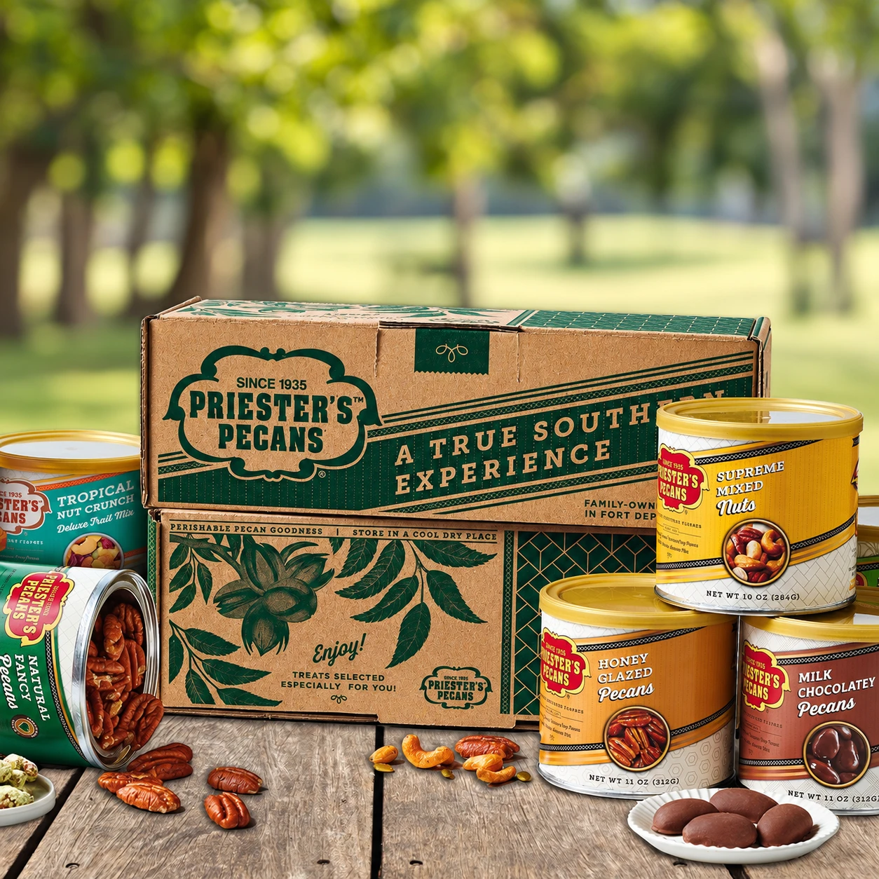 Mix & Match Canister Gift | Set of 6 | Priester's Pecans