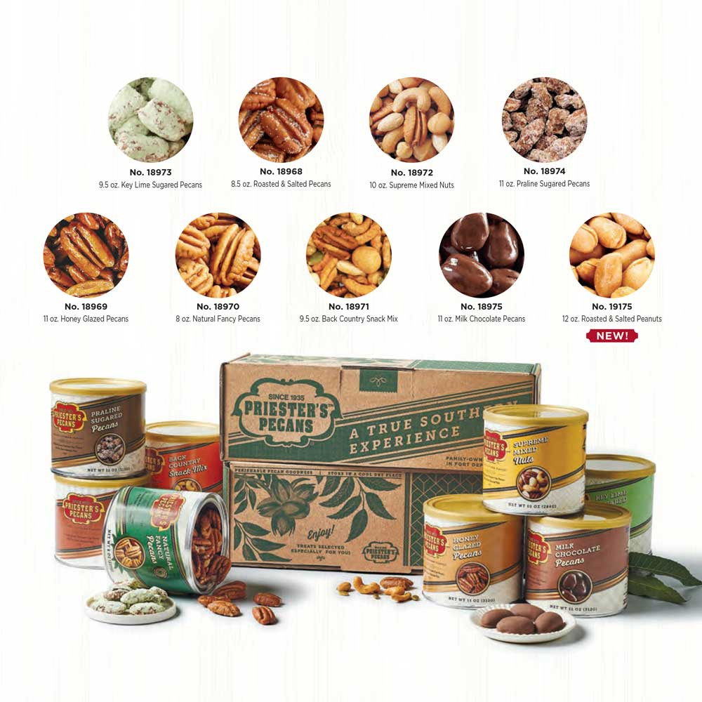 Mix & Match Canister Gift | Set of 6 | Priester's Pecans