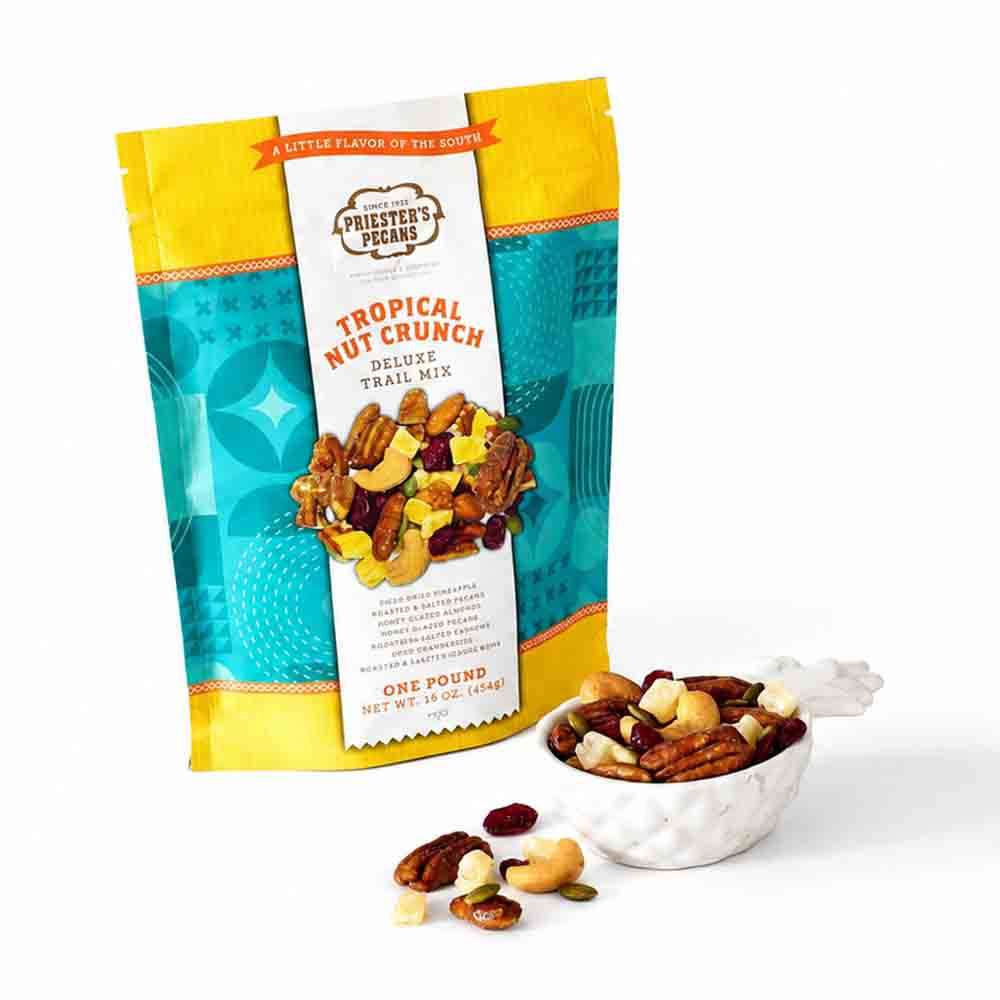 Tropical Nut Crunch Trail Mix | Pecans, Cashews & Dried Fruit – 1 lb.