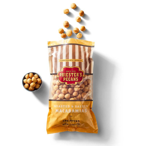 Roasted Salted Macadamias Bag - 1 lb Bag