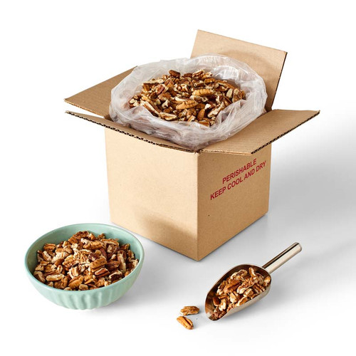 5 lb Bulk Box, Mammoth Pecan Pieces