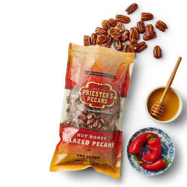 Hot Honey Glazed Pecans - Case of 6, 1lb bags