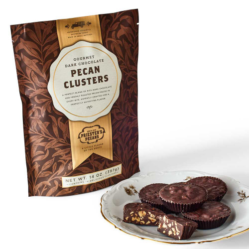 Dark Chocolate Pecan Clusters, 14 oz