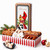 Priester’s Red Cardinals Gift Tin filled with assorted pecan candies and sweet and salty pecans, displayed with Christmas ornaments.