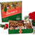 Priester’s Season’s Greetings Gift Box filled with assorted pecan candies, chocolates, pralines, and a mini pecan pie.