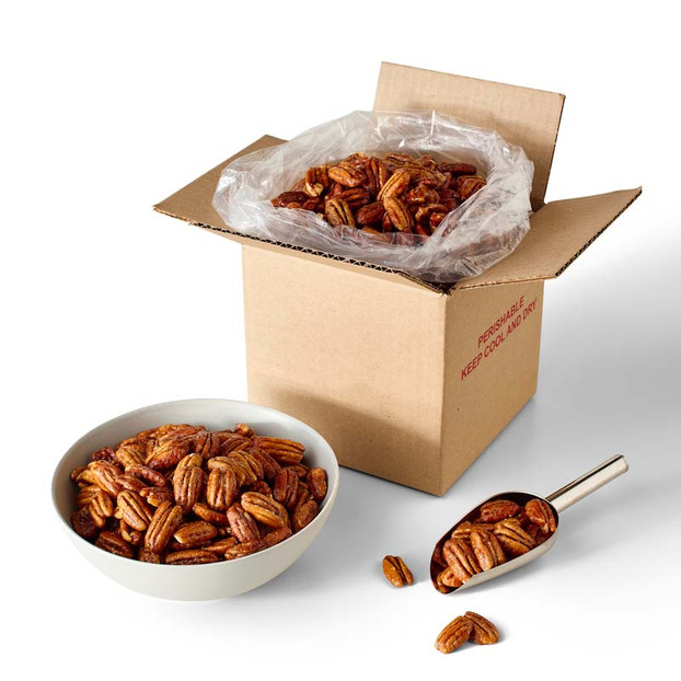 5 lb Bulk Box, Honey Glazed Pecans