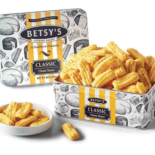 Betsy's Classic Cheese Straws Gift Tin - 8 oz. Sample