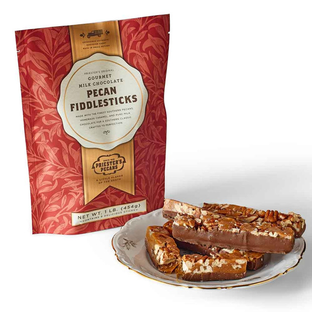 Milk Chocolate Pecan Fiddlesticks Gift Bag, 1 lb.