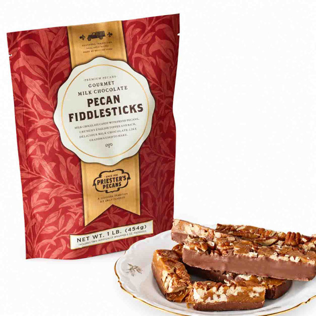 Milk Chocolate Pecan Fiddlesticks Gift Bag, 1 lb.