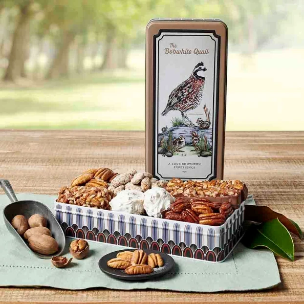 Contents of Bobwhite Quail gift tin
