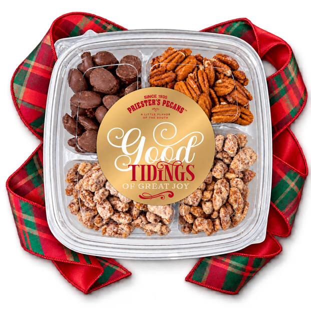 Good Tidings Holiday Pecan Gift Tray, 2 lbs. 4 oz.