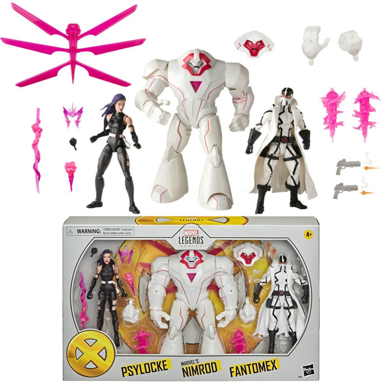 X-Men Marvel Legends Psylocke, Marvel's Nimrod, and Fantomex 6-inch Action  Figures - Exclusive