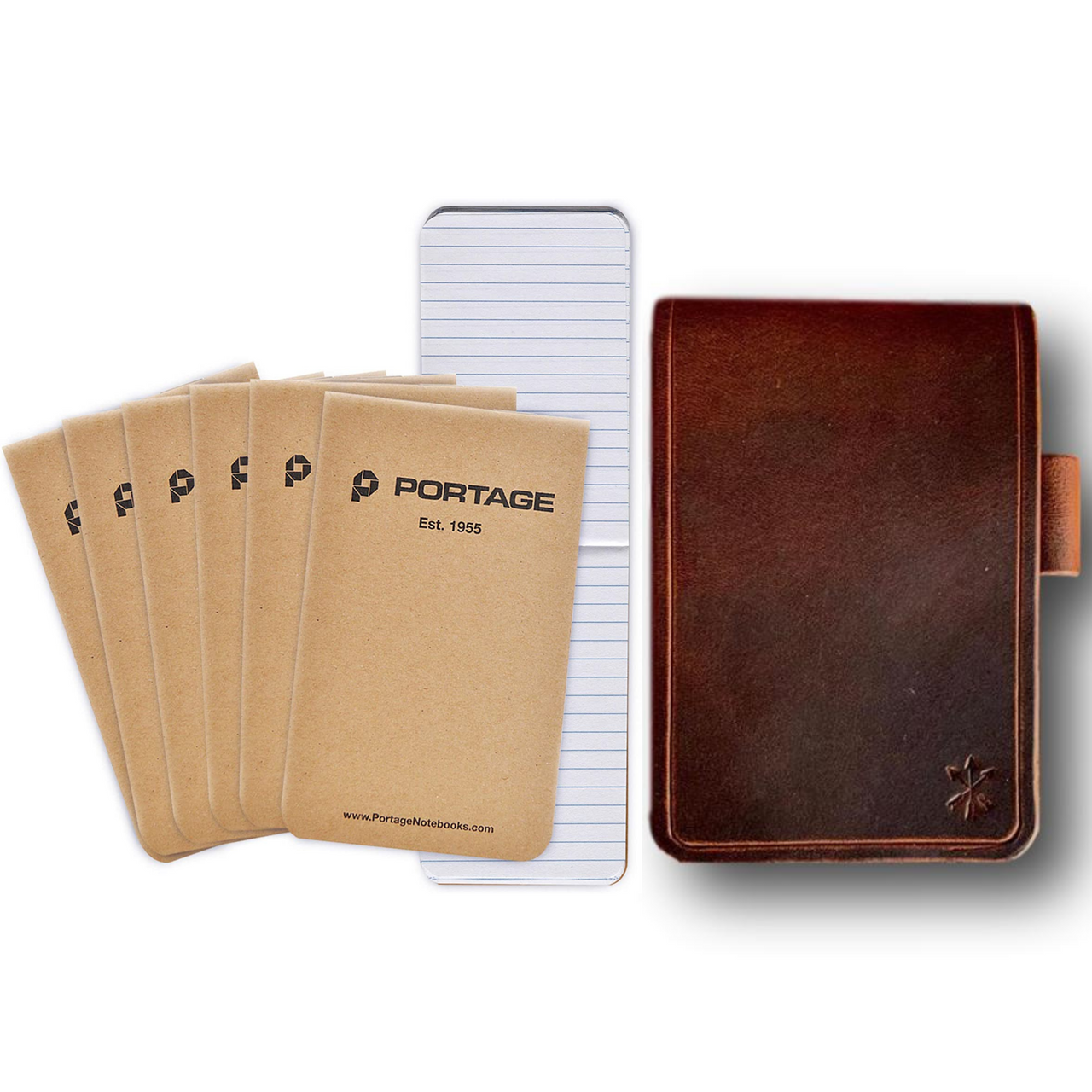 Full Grain Leather Tactical Notepad Holder Portage Notebooks