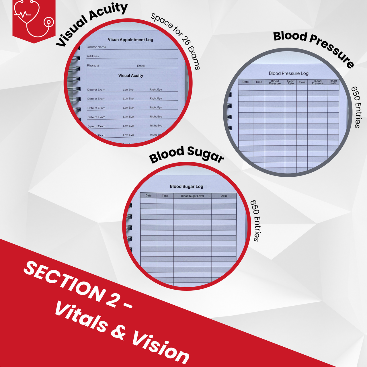 Personal Medical Journal Log Office Visits, Track Medical Expenses