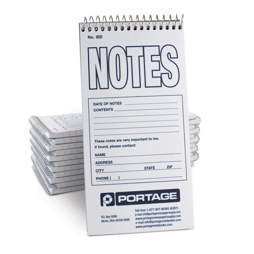 Blank Cover Reporter's Notebook #125 - 4 X 8 - 1 Dozen