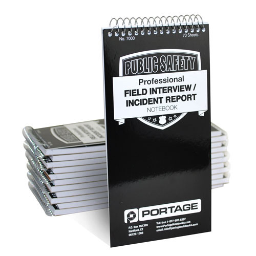 Police Field Interview Notebooks 7000 4" X 8" 1 Dozen