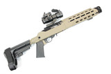 FLAT DARK EARTH CERAKOTE-RUGER 10/22 CHARGER PISTOL in JÄGER KONVERTER Chassis