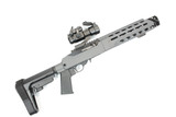 GUN METAL GRAY CERAKOTE-RUGER 10/22 CHARGER PISTOL in JÄGER KONVERTER Chassis