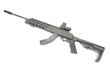 Ruger 10/22 Riflel in JÄGER KONVERTER Chassis-Black Anodized