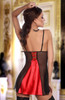 Beauty Night Michele Satin Chemise Nightdress Red