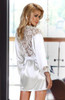 Beauty Night Prilance Satin Sexy Robe White