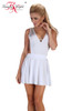 Beauty Night Severine White Dress Diamante Heart