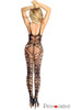 Provocative Sexy Patterned Bodystocking Black-2