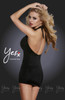 YesX Spandex Halter Dress Black 