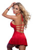 YesX Red Club Valentines Dress Halter