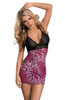 YesX Pretty Lace Mesh Chemise Dress Set W/Thong